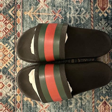 womens gucci slides with fur|Gucci slides size 11.